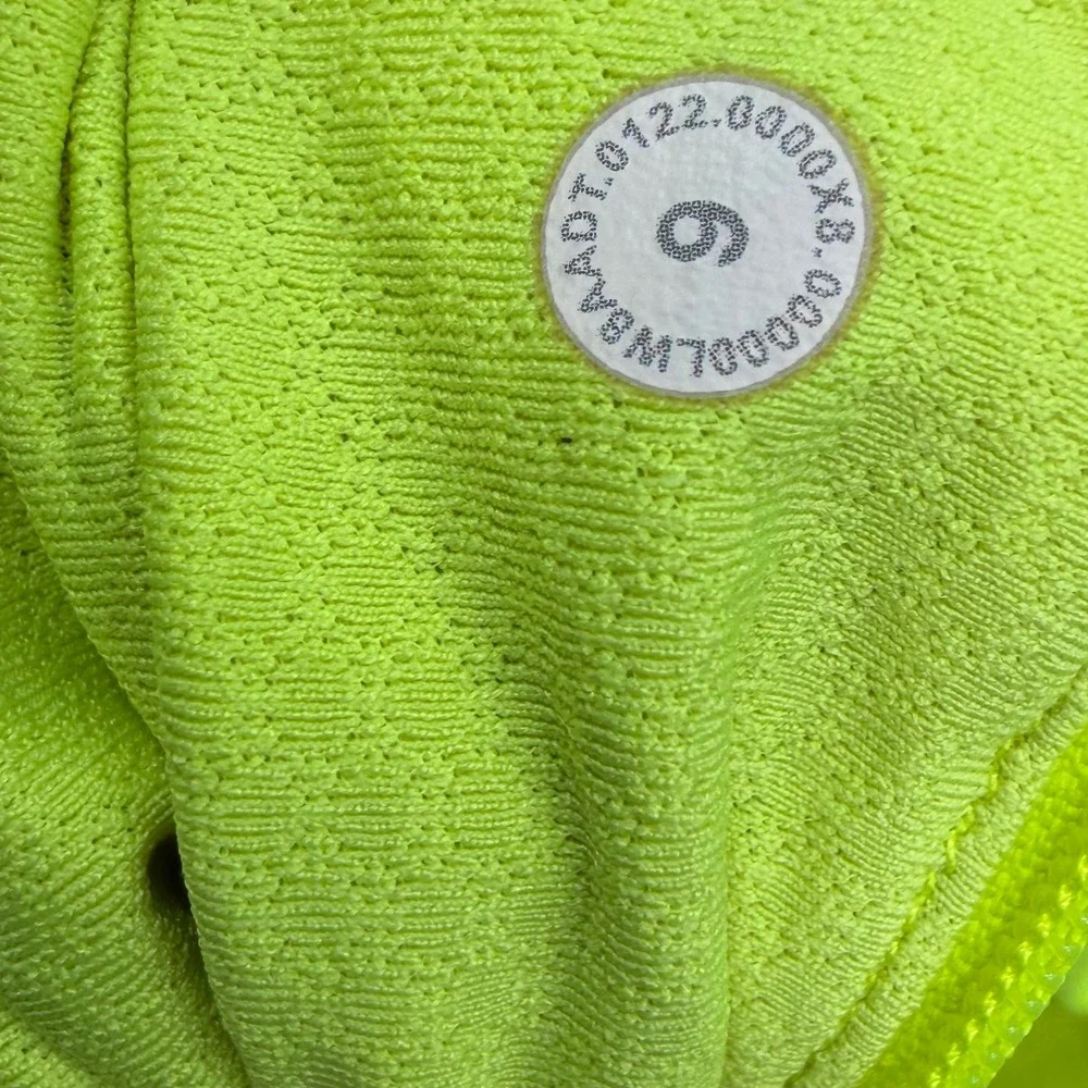 Lululemon Pace Rival Skirt Tall Neon Lime Green Activewear 6